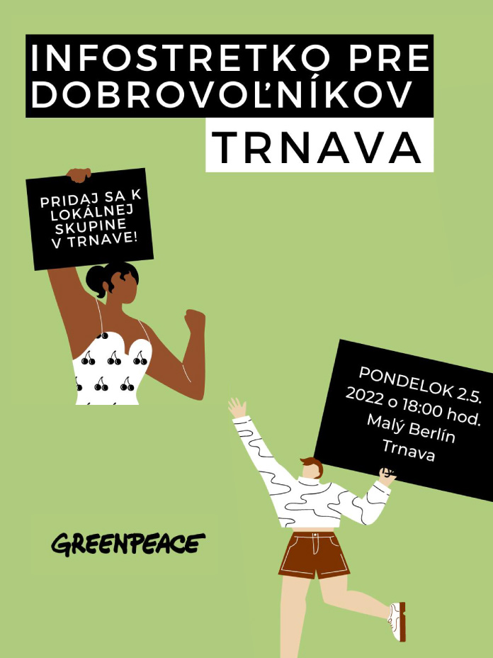 Infostretko pre dobrovoľníkov/čky Greenpeace v Trnave